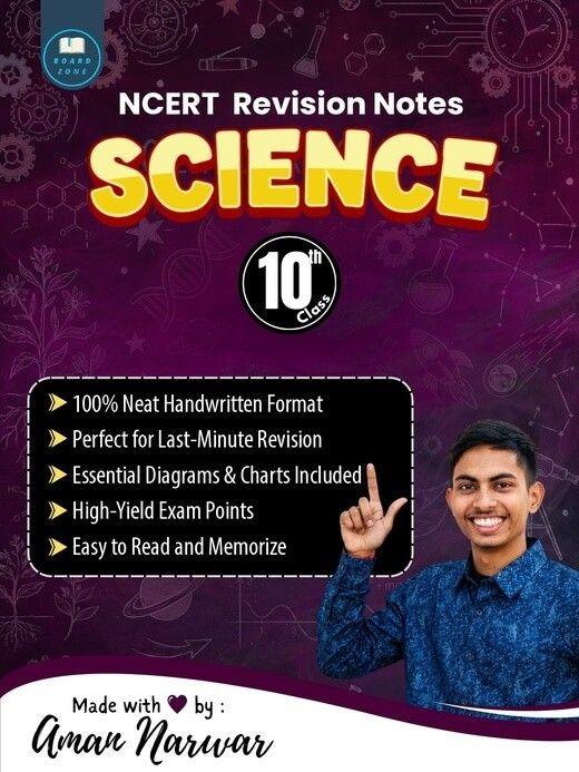 RBSE Class 10 Science Revision Short Notes