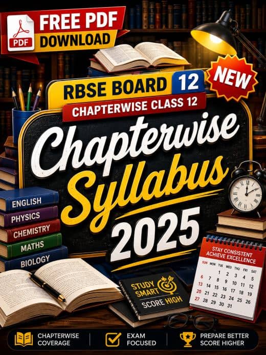 RBSE class 12 syllabus 2024-2025 all subject