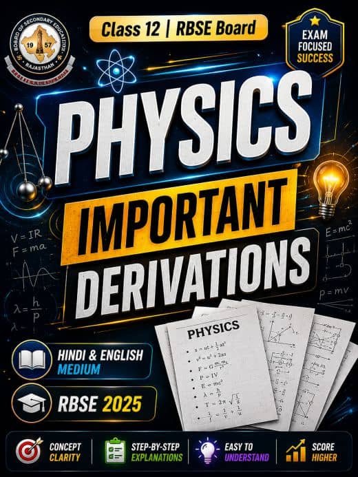 Important Physics Derivations of Class 12th