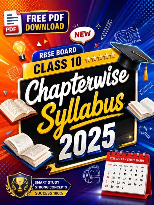 RBSE class 10th syllabus 2024-2025 all subject